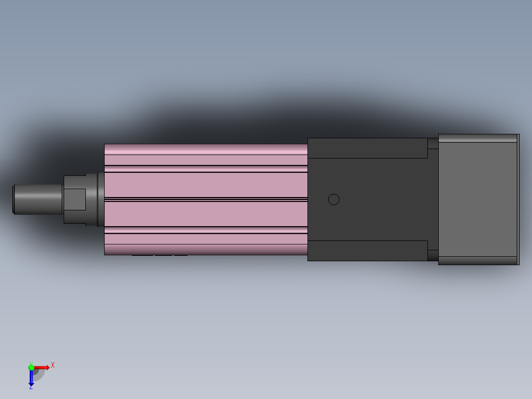 电动缸MTC32-P-S57俯视图