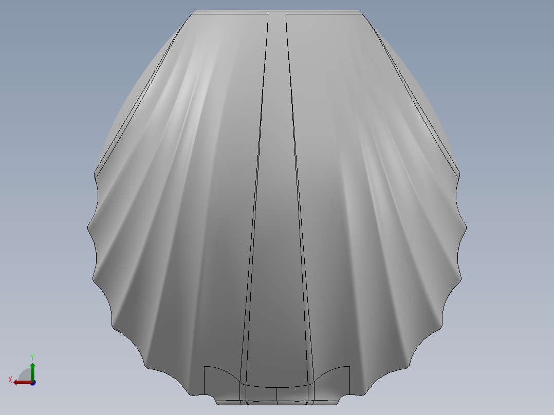 陶瓷罐艺术品后视图