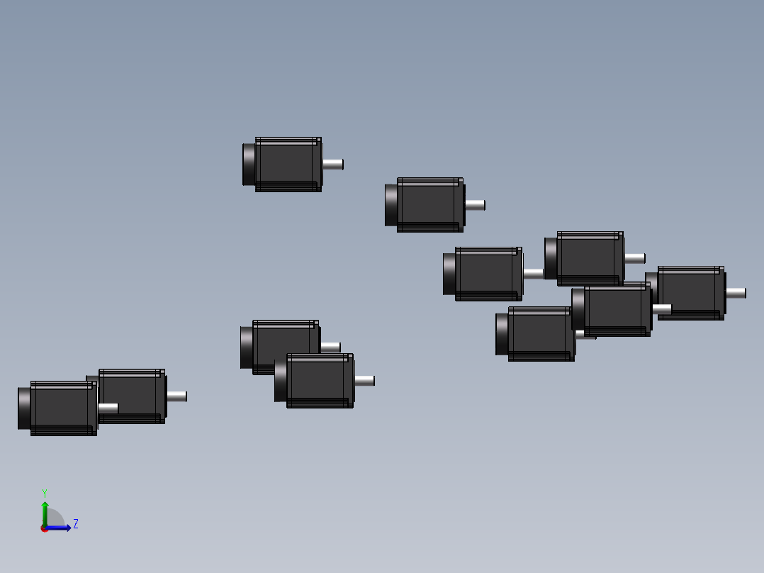 130BYG二组 三组混合式步进电机 共11种规格376524==80左视图