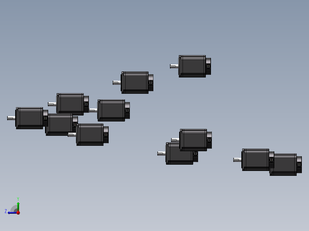 130BYG二组 三组混合式步进电机 共11种规格376524==80右视图