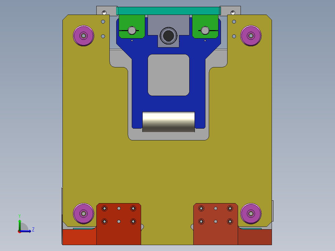 角度调节治具左视图