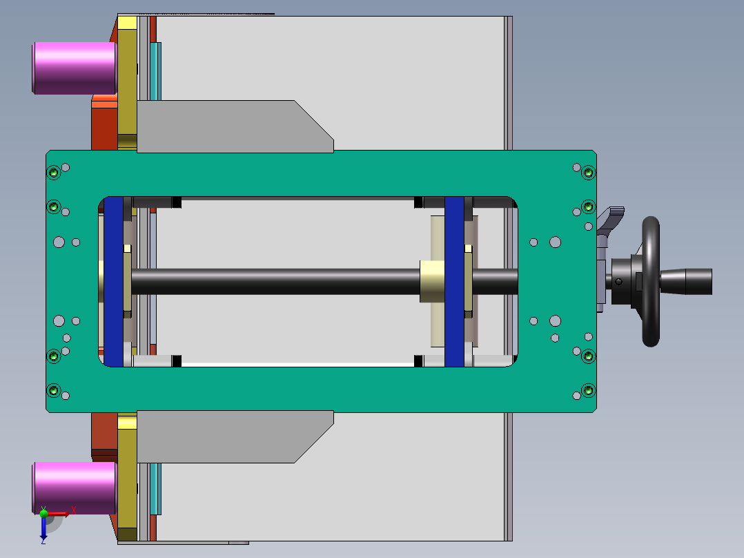 角度调节治具俯视图
