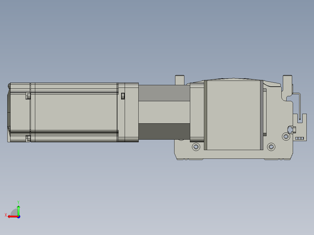 东锦同步带传动-直线滑台模组DH120B-L125-S2950-BL-P400W-C3后视图