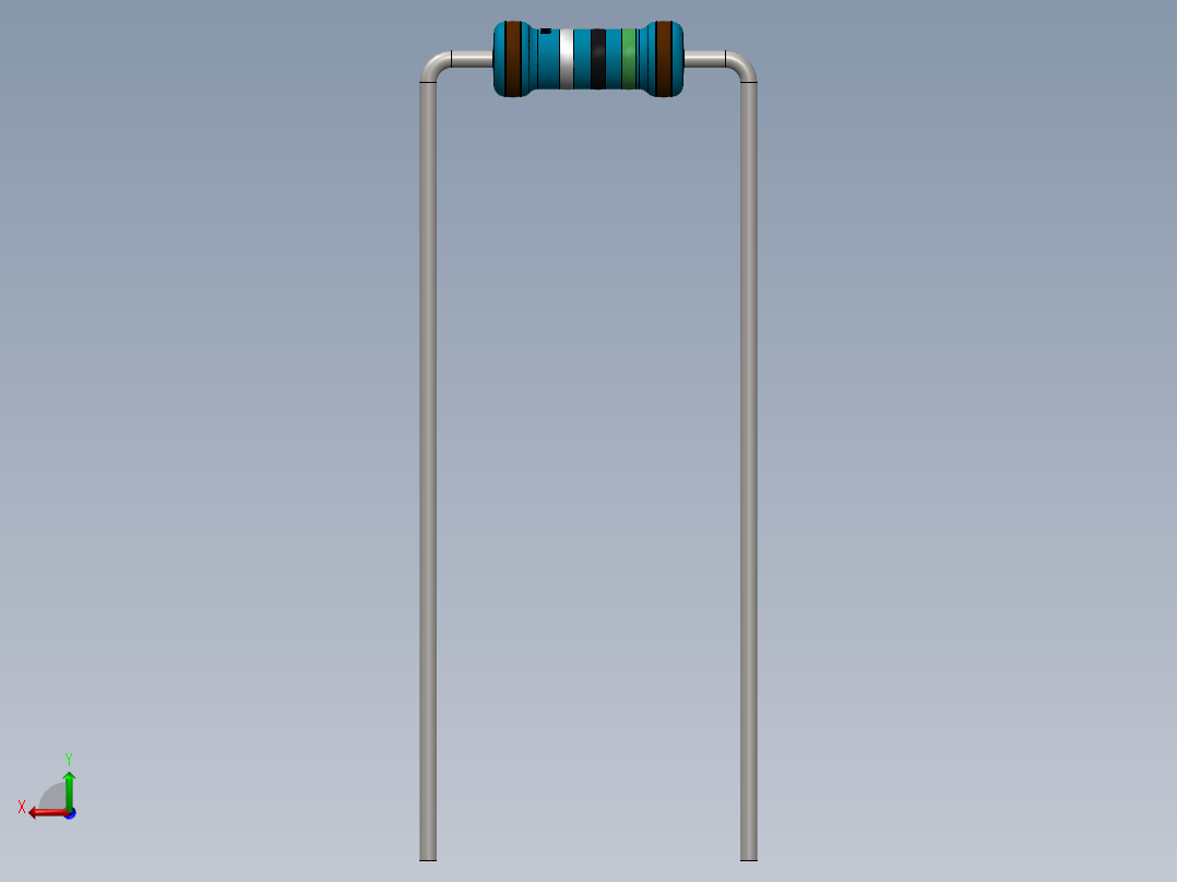 电容器 二极管 电阻器-Resistor 1.5 Ohm Blue后视图