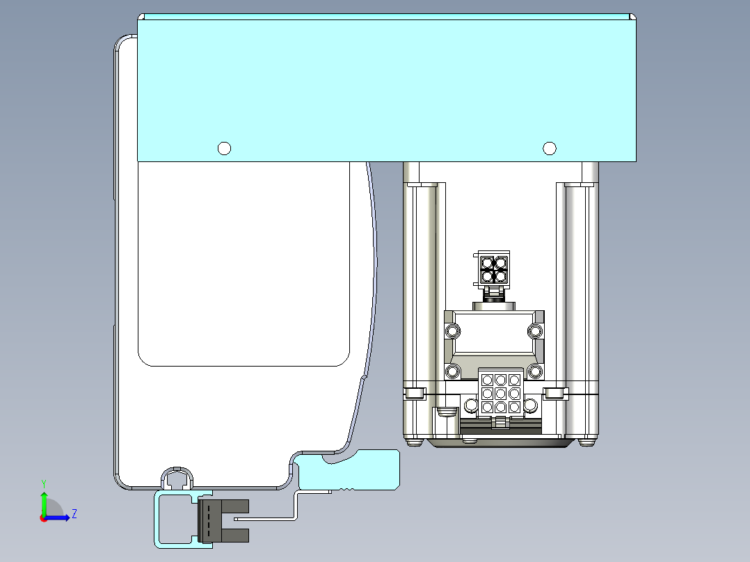 威洛博VBF同步带传动一般环境VBF14-L45-S600-BRU-ZP40-C3左视图