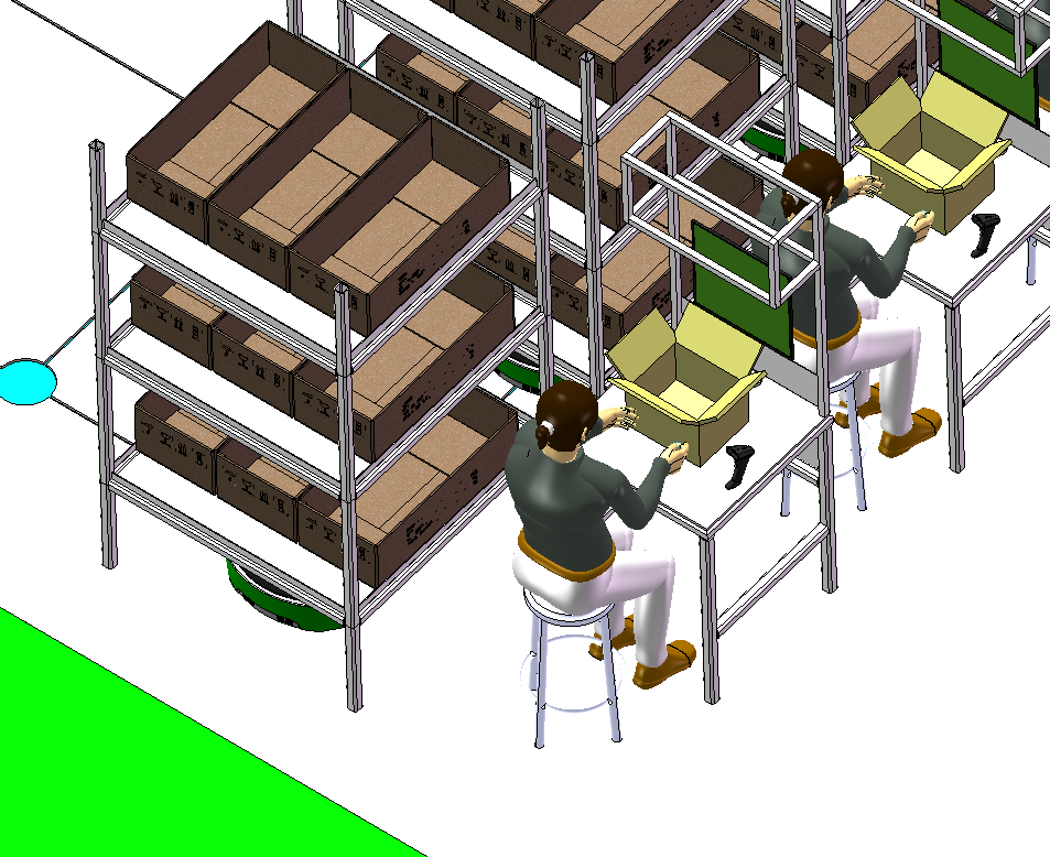 AGV仓库自动拆单系统