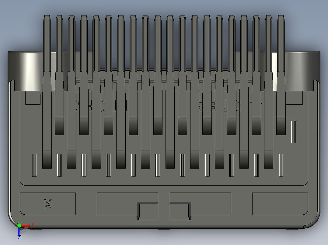 连接器AAUS01AP2-020K026俯视图