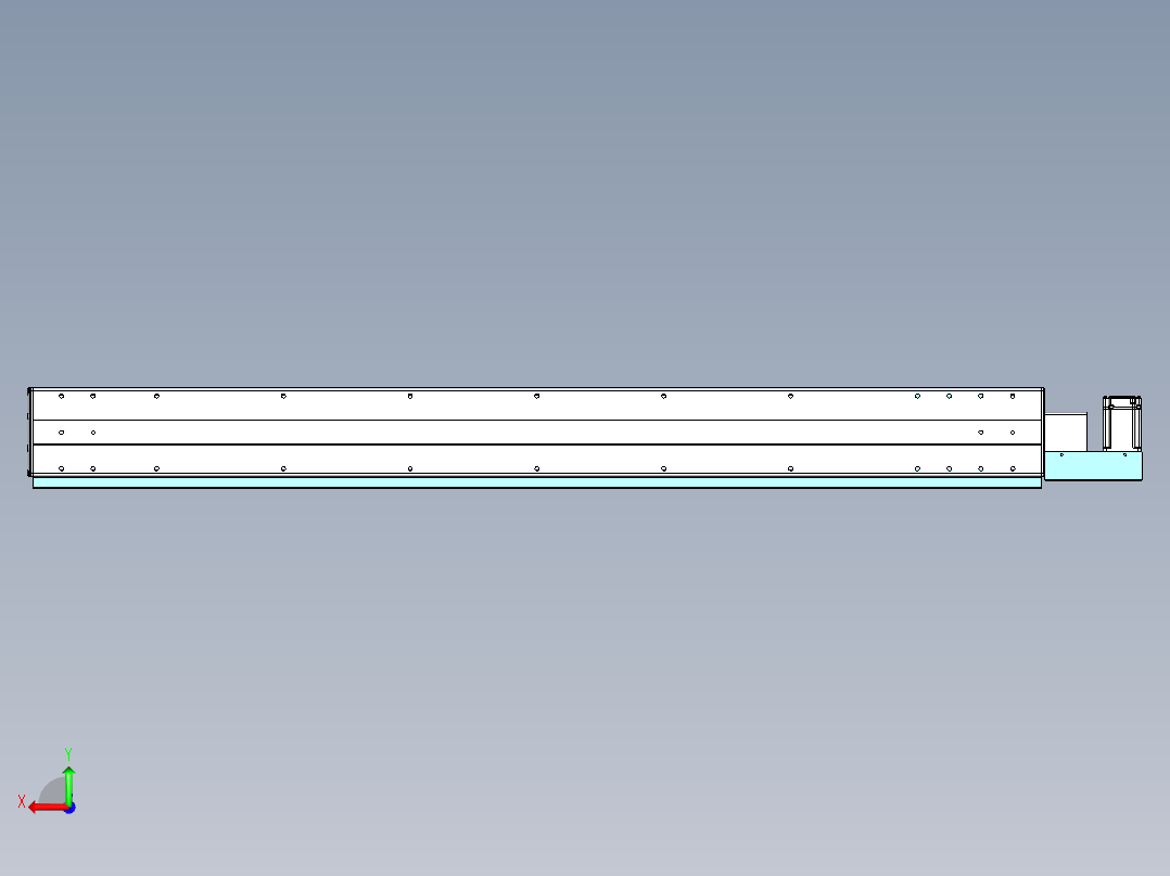 威洛博VBF同步带传动一般环境VBF14-L45-S1300-BL-ZP40-C3后视图