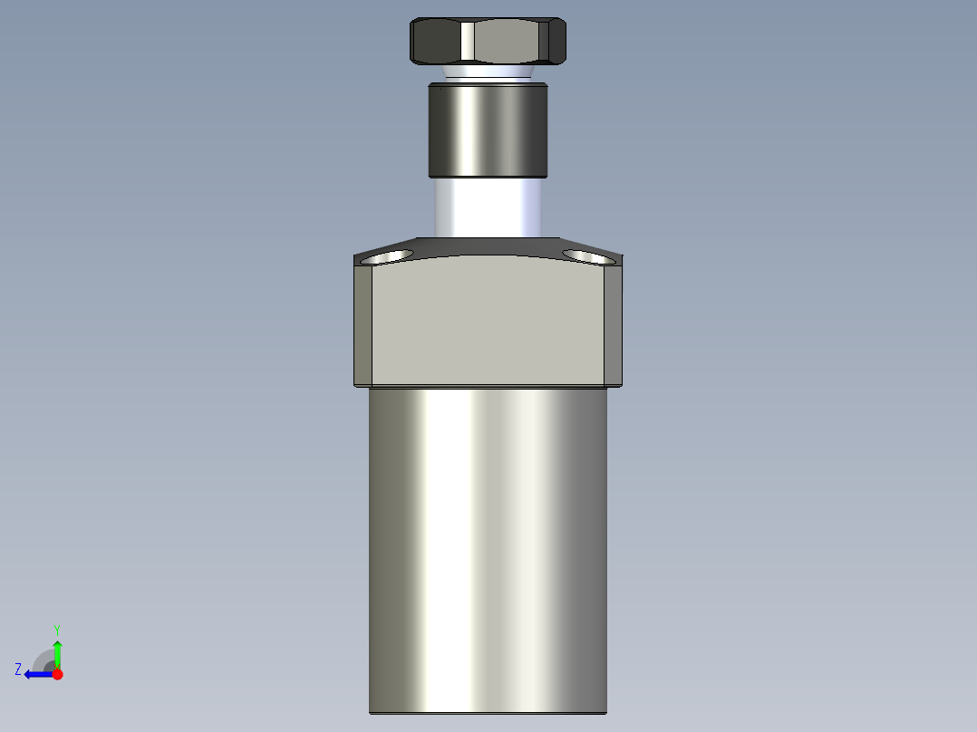 KOSMEKLHS0400-SL-Y45多系列多零件图纸模型右视图