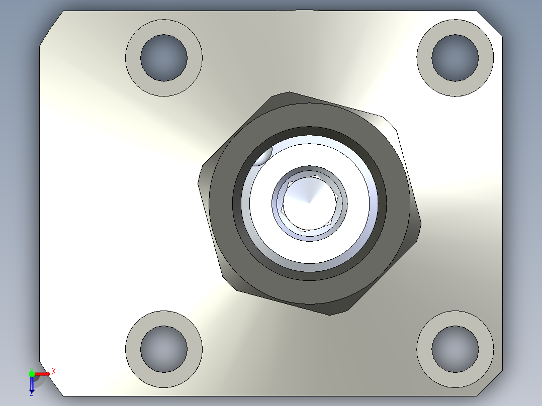 KOSMEKLHS0400-SL-Y45多系列多零件图纸模型俯视图
