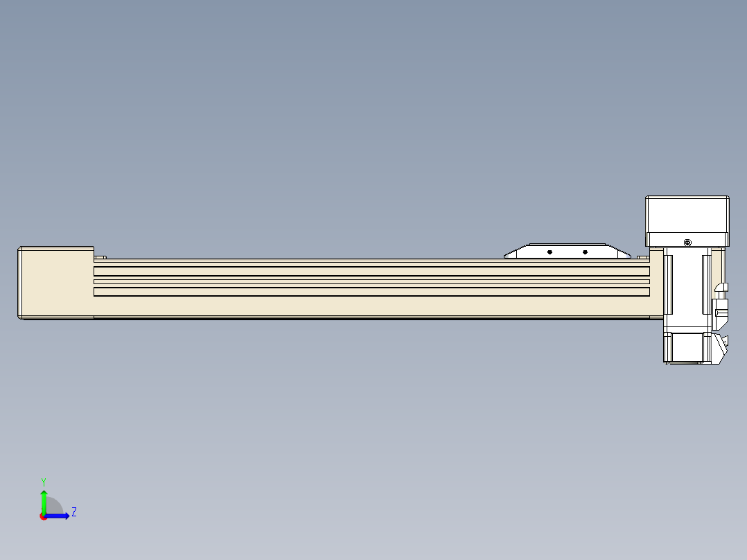 同步带全封闭直线模组TPA-HCB-65S-90-L300-ML-Y-P10-N3左视图