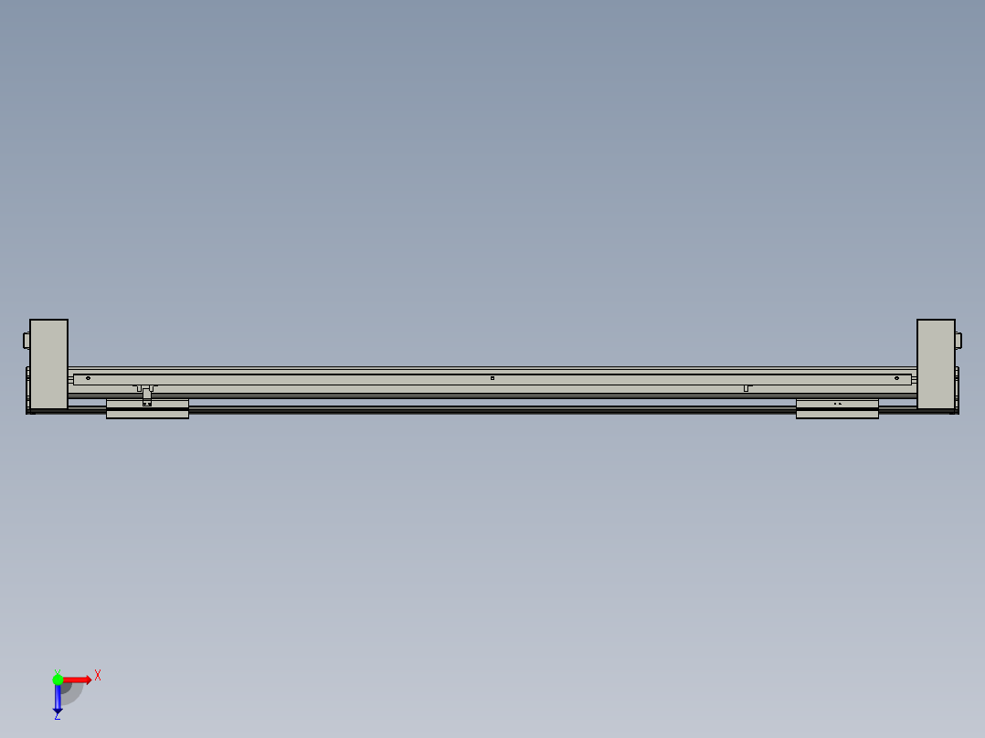 威洛博双电机滑台-VBF14S2-L50-S1000-BD-P40-C6俯视图