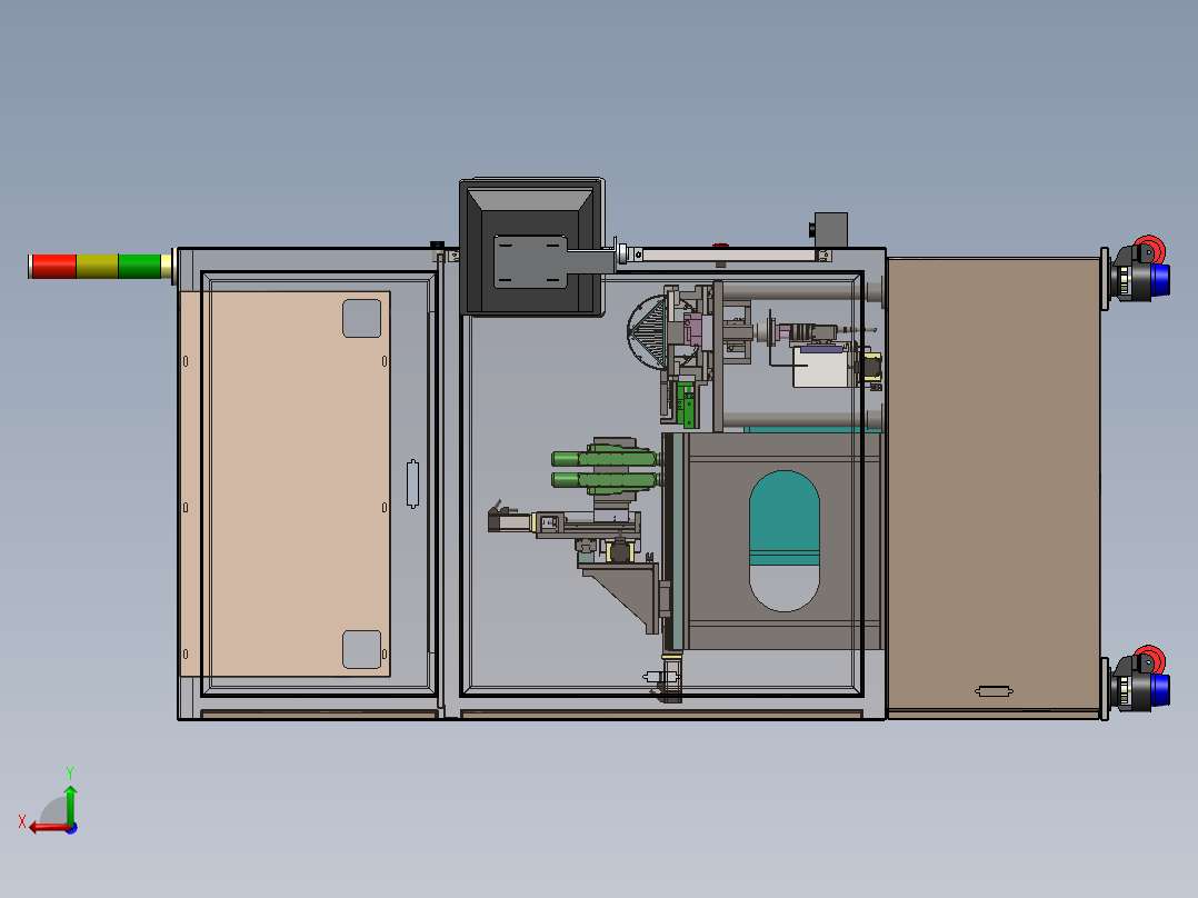 电源组装总装配后视图