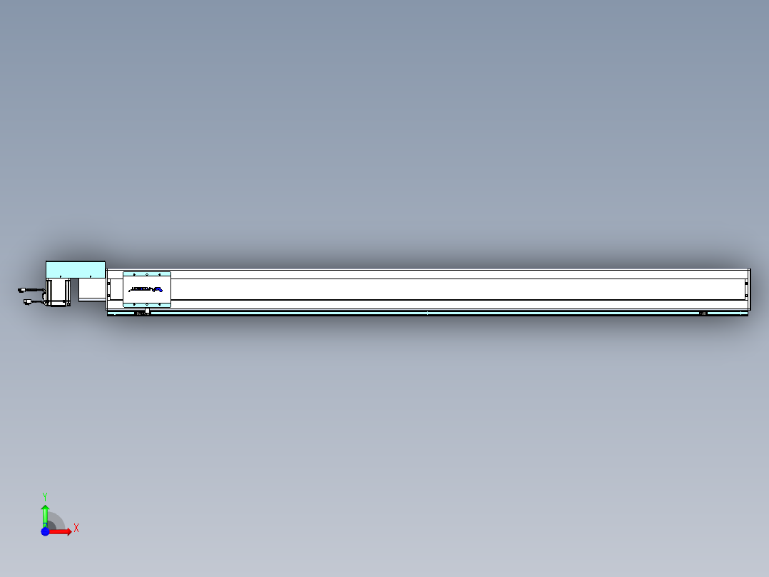 威洛博VBC同步带传动一无尘环境VBC14-L45-S1850-BR-ZP75-C3前视图