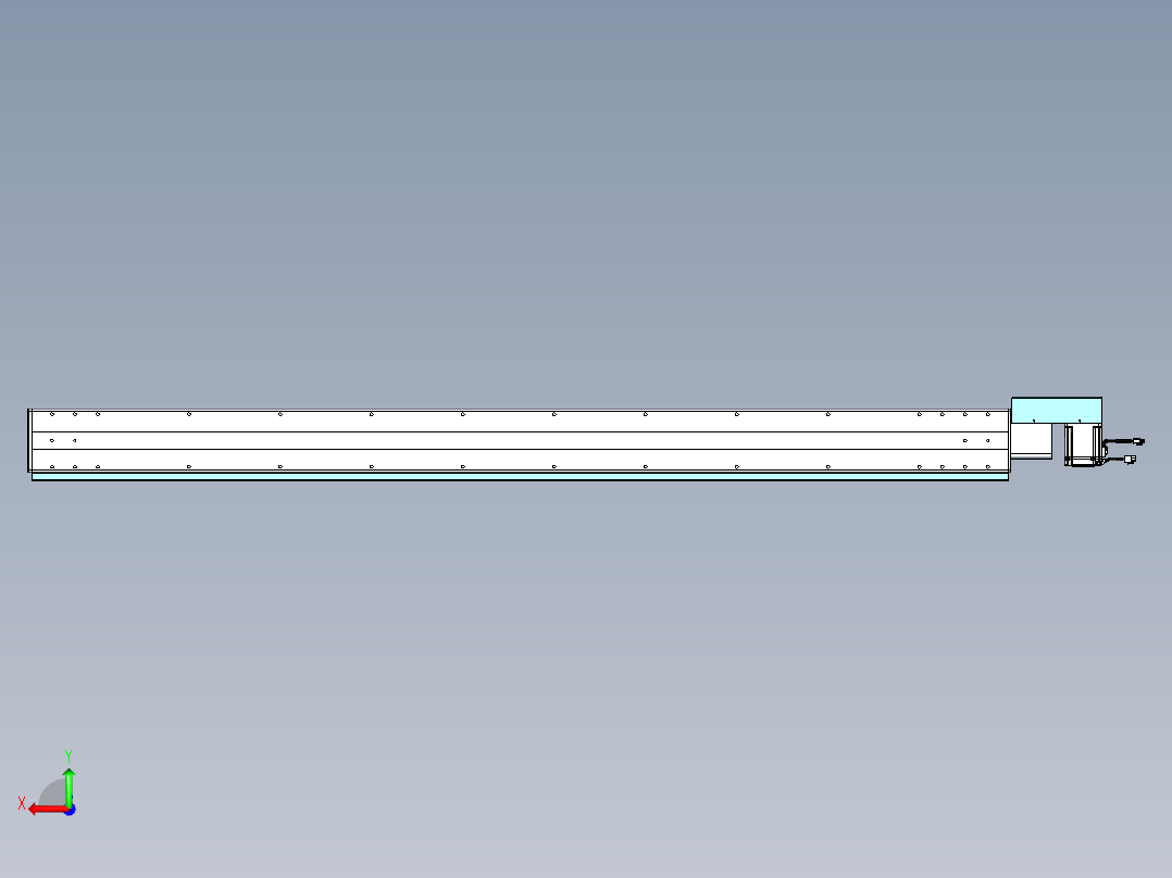 威洛博VBC同步带传动一无尘环境VBC14-L45-S1850-BR-ZP75-C3后视图