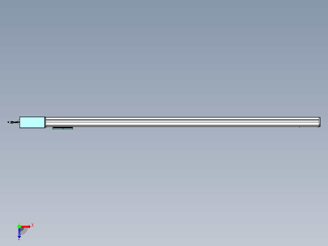 威洛博VBC同步带传动一无尘环境VBC14-L45-S1850-BR-ZP75-C3俯视图