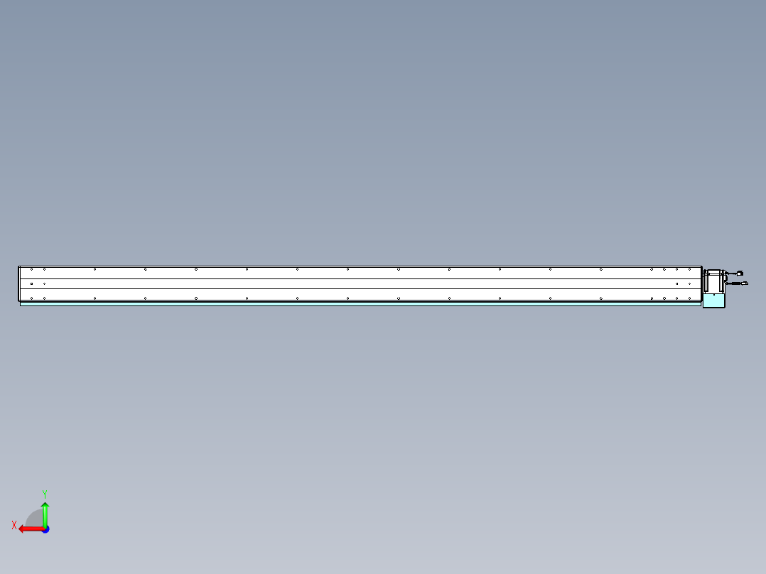 威洛博VBC同步带传动一无尘环境VBC14-L45-S2400-BLD-ZP75-C3后视图