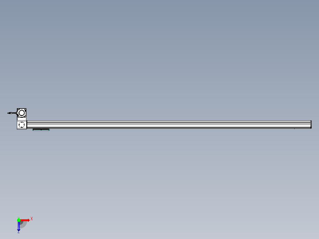 威洛博VBC同步带传动一无尘环境VBC14-L45-S2400-BLD-ZP75-C3俯视图