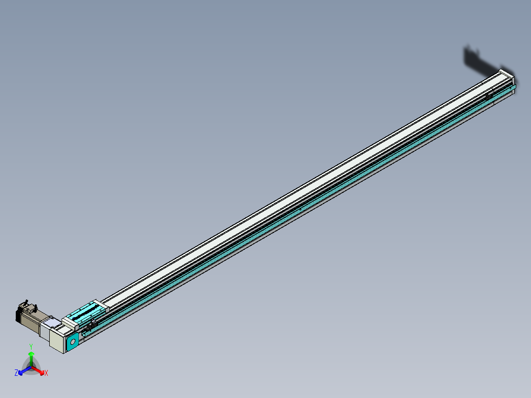 欧规系列-LB6A-L130-S1850-BR-ZP40-C3正等轴测图