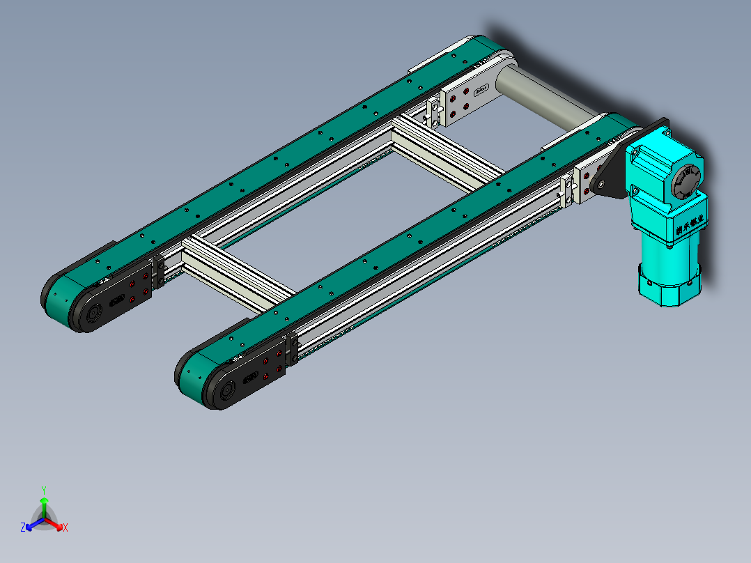 LE-XC6060-带工装右直连驱动输送线