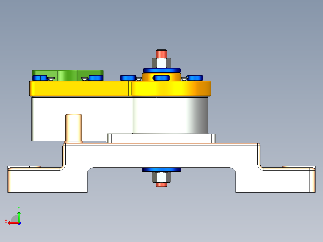 阀腔钻孔夹具设计（CAD图+Proe三维+说明书）后视图
