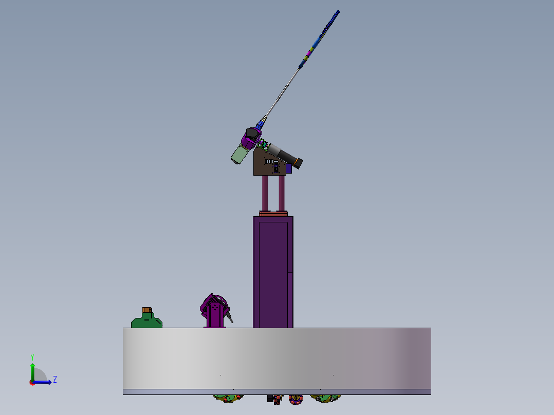 A21-双打羽毛球移动机器人3-10左视图