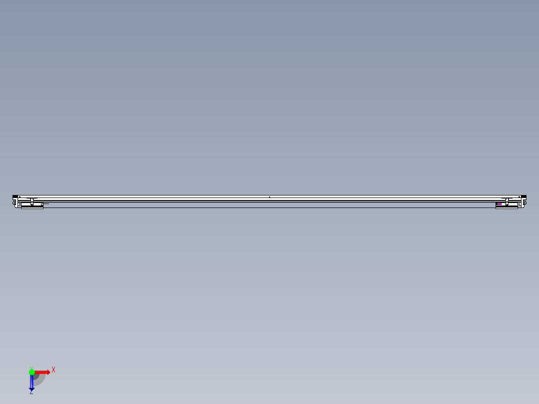 威洛博VL系列直线电机模组-2VL22H2-S3250俯视图