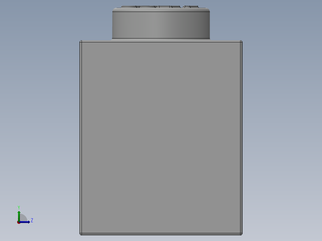 乐高套装 4421基本积木-362201 White Brick 1 x 3.SLDPRT左视图