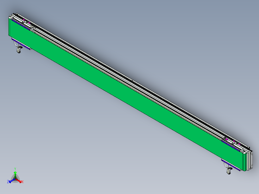 威洛博VL系列直线电机模组-2VL17E3-S2150正等轴测图