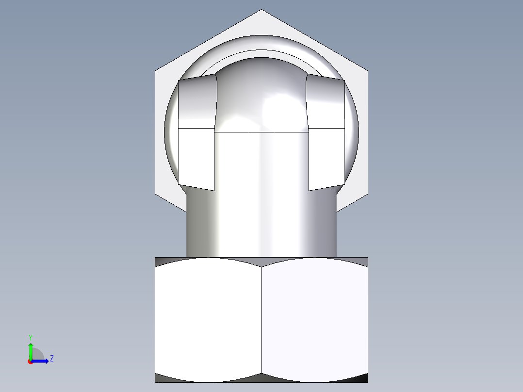 卡套式工业通用硬管接头EO_Bulkhead_elbow_WSV25SCF左视图