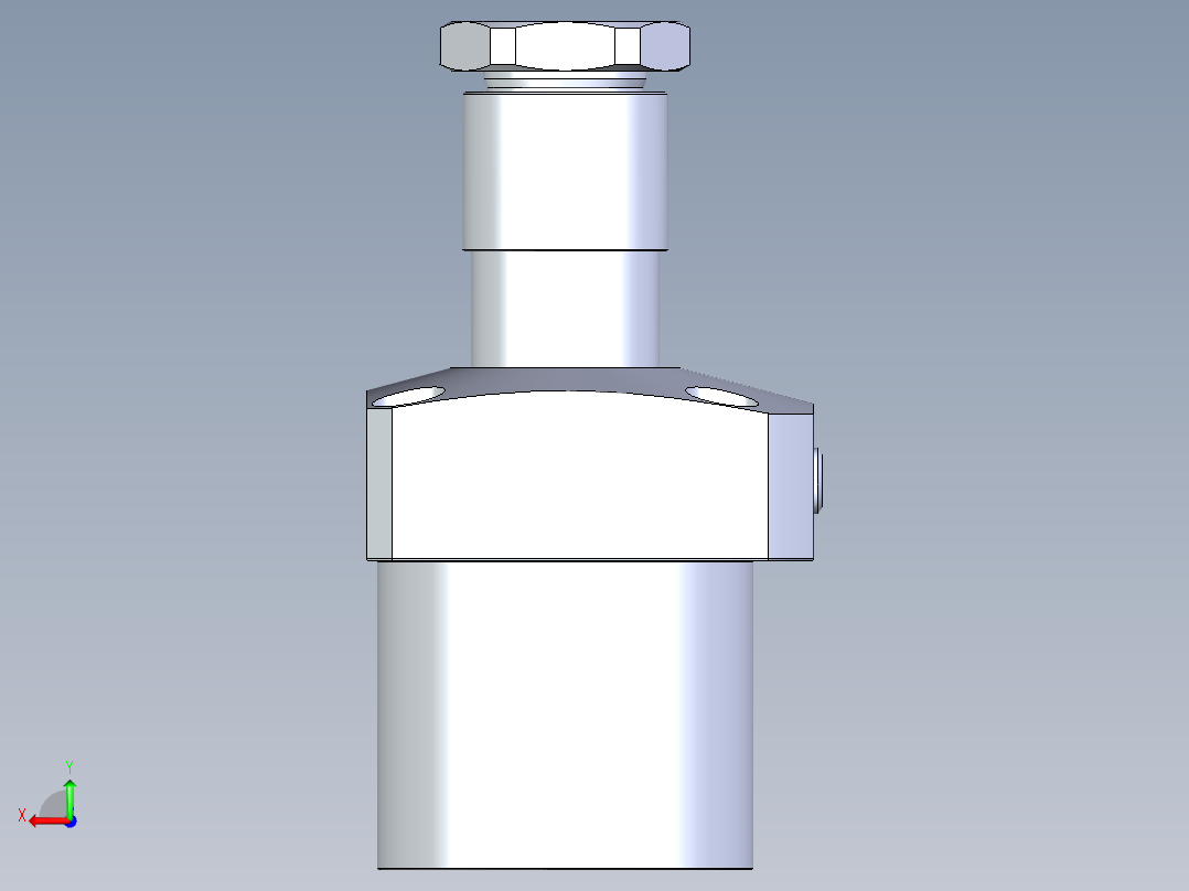 KOSMEKLHA0900-GR多系列多零件图纸模型后视图