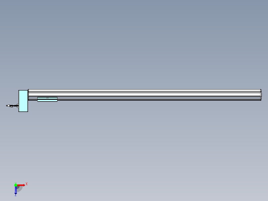 威洛博VBF同步带传动一般环境VBF14-L45-S1350-BRU-ZP40-C3俯视图