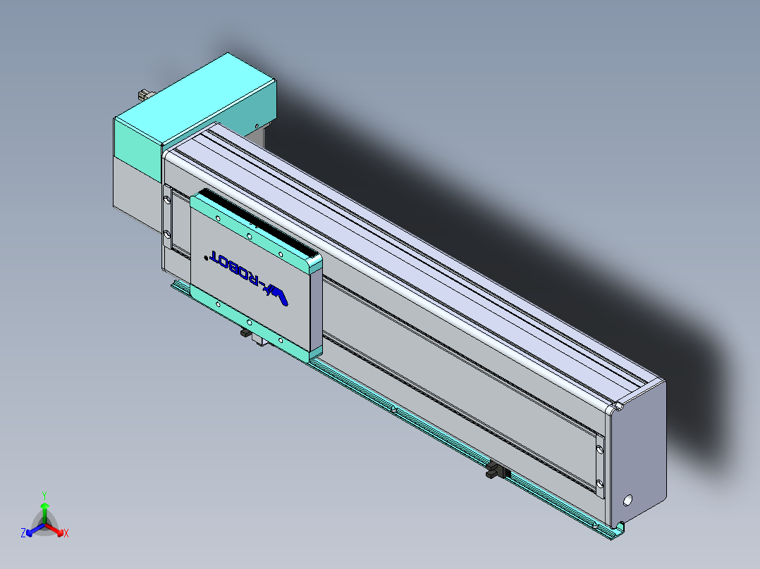 威洛博VBC同步带传动一无尘环境VBC14-L45-S300-BRD-ZP40-C3正等轴测图