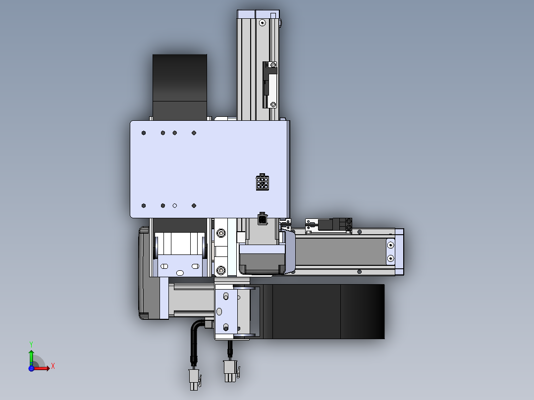 内嵌直交机械手XYG系列XYG220-A1前视图