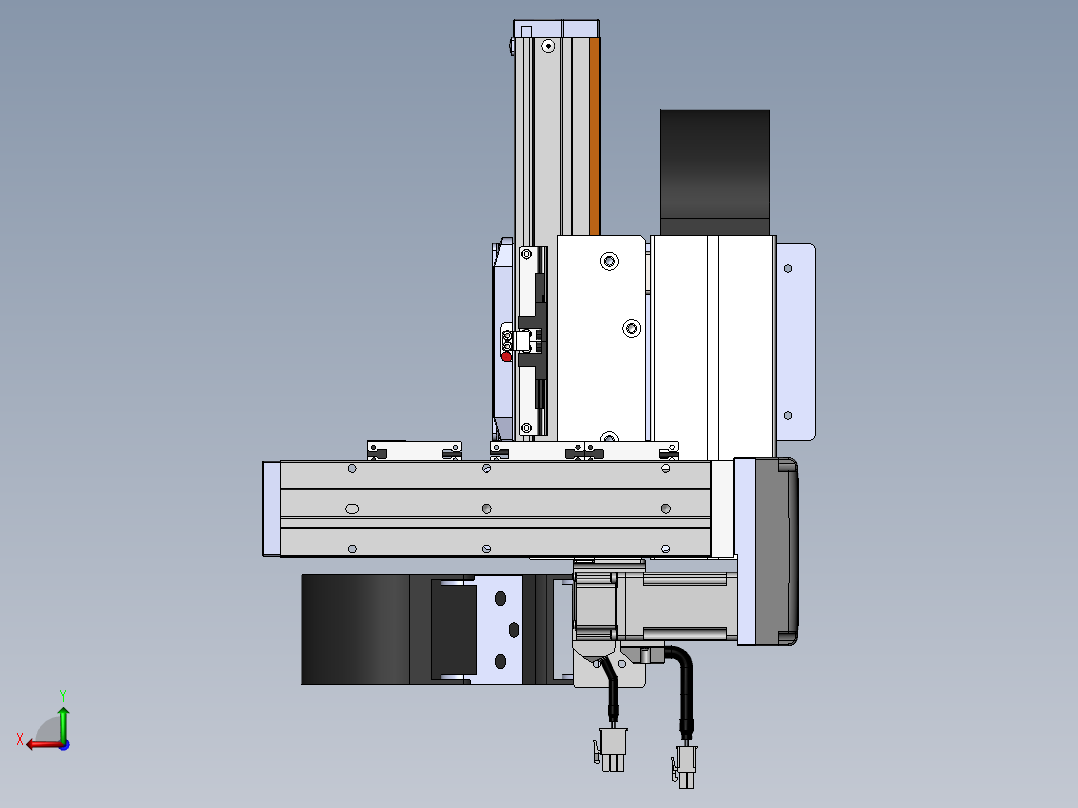 内嵌直交机械手XYG系列XYG220-A1后视图