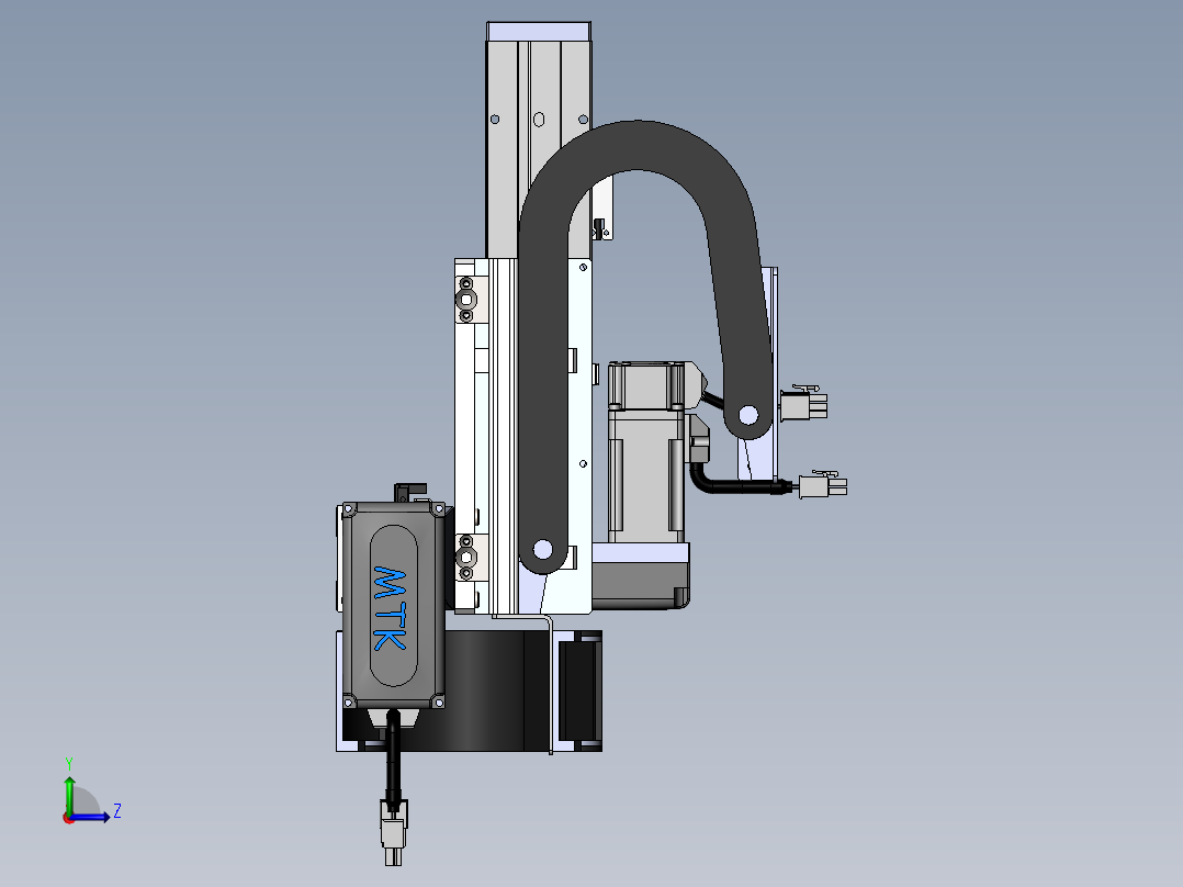 内嵌直交机械手XYG系列XYG220-A1左视图