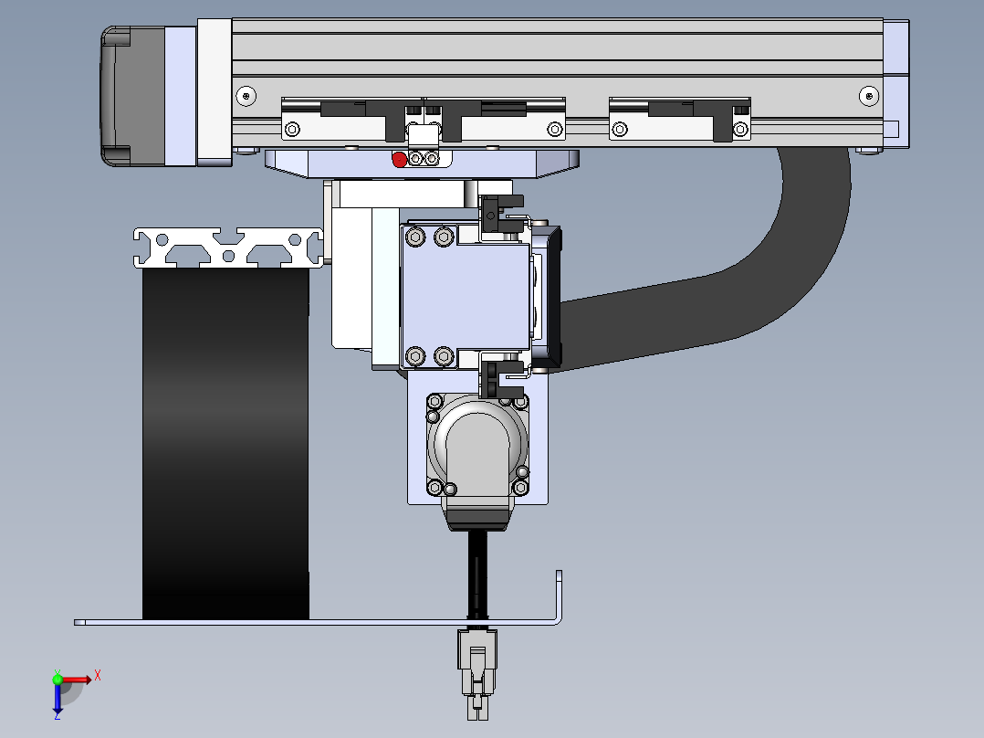 内嵌直交机械手XYG系列XYG220-A1俯视图
