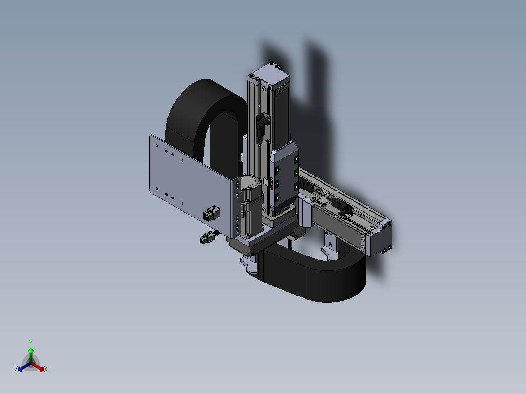 内嵌直交机械手XYG系列XYG220-A1正等轴测图