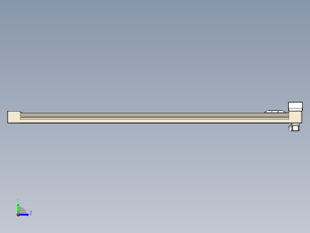 同步带全封闭直线模组TPA-HCB-65S-90-L1100-MR-Y-P10-N3左视图