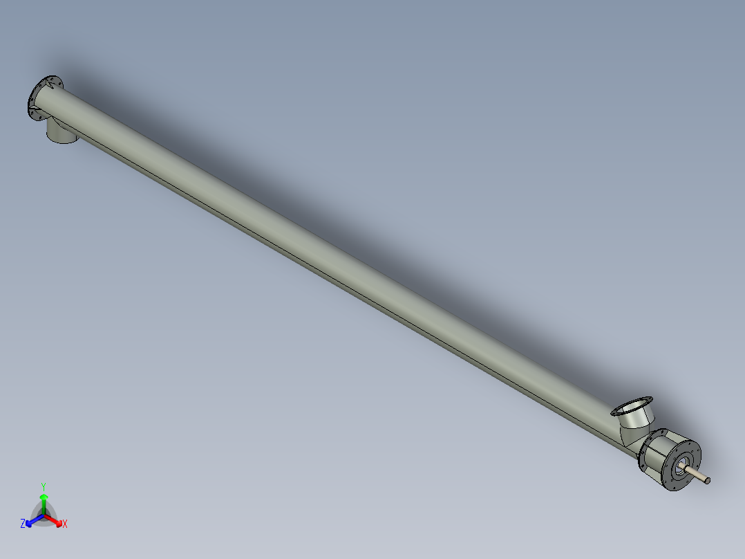 实心管贯穿式螺旋输送机