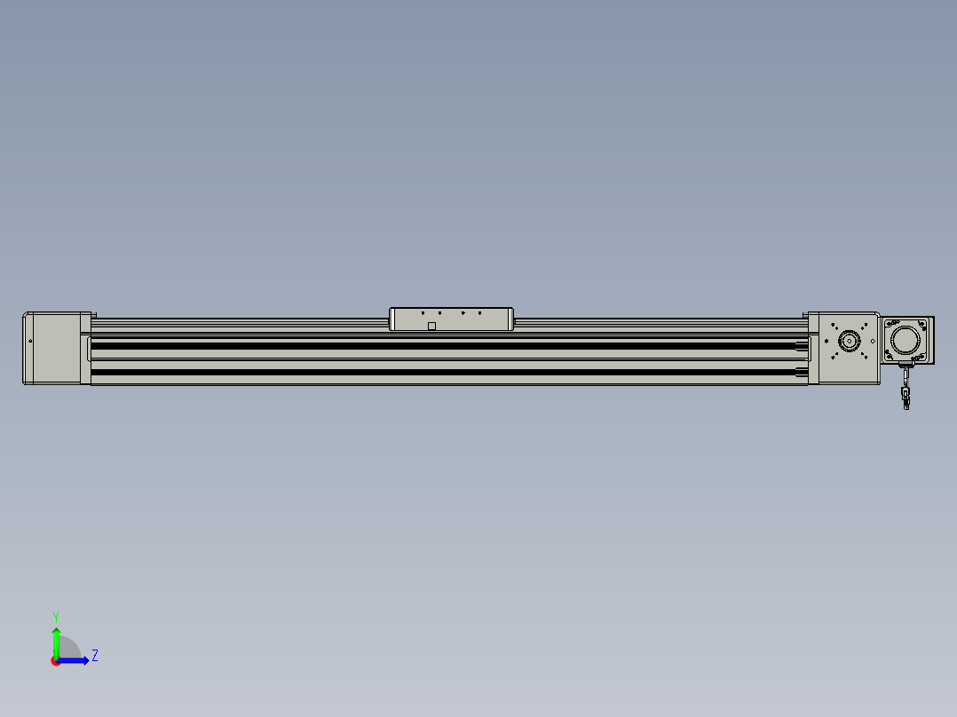 威洛博直线电机模组EB20-L224-S1100-BL-ZP75-MS3-5K左视图