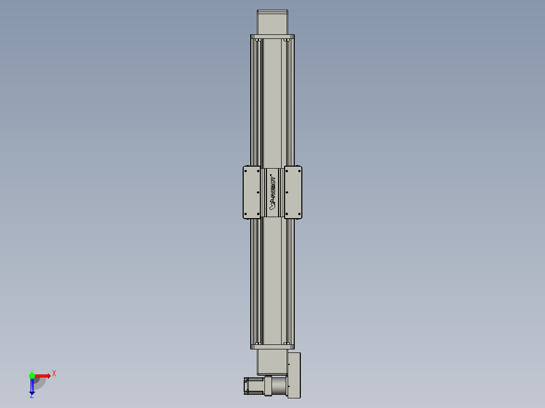 威洛博直线电机模组EB20-L224-S1100-BL-ZP75-MS3-5K俯视图