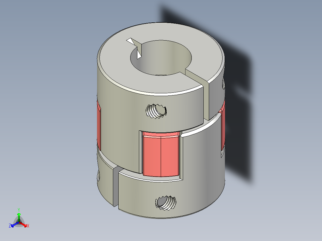 联轴器 (28)正等轴测图