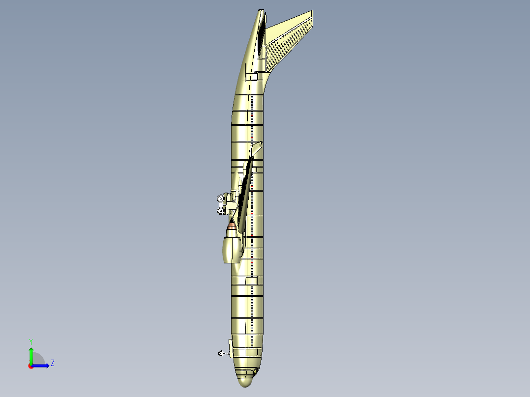 空客客机A330-300飞机模型左视图