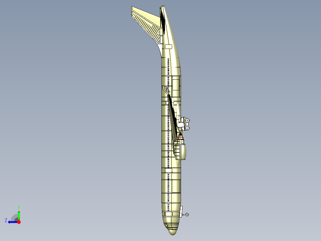 空客客机A330-300飞机模型右视图
