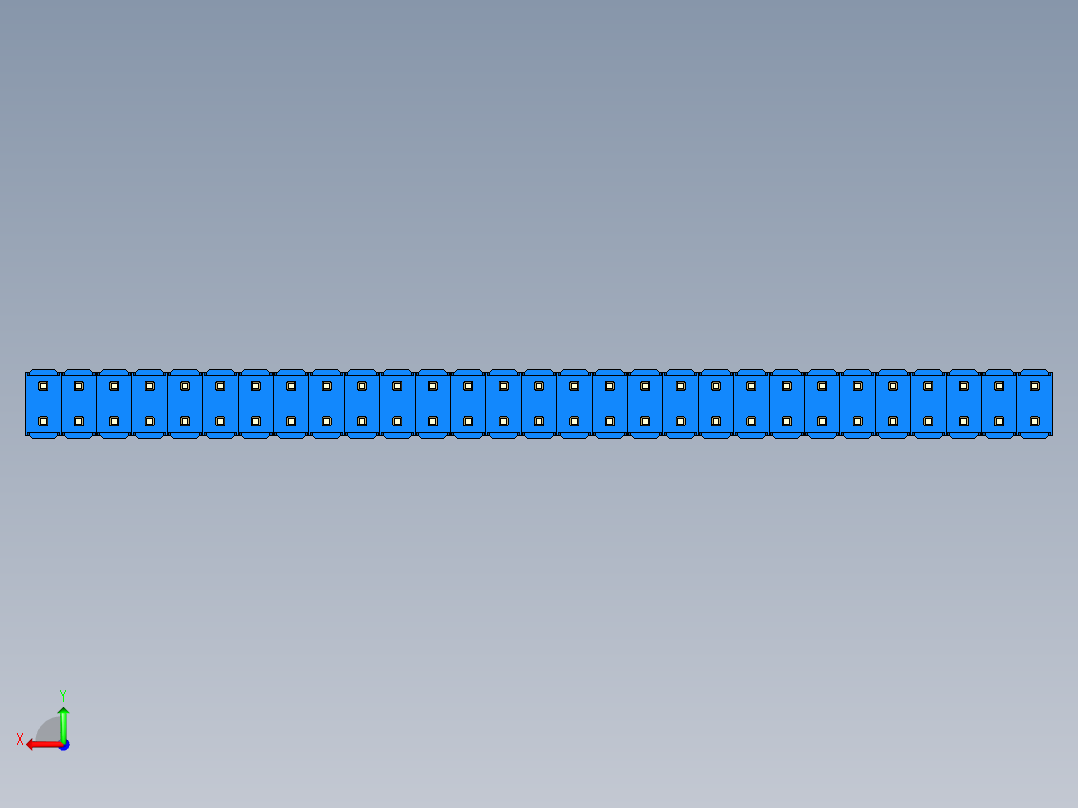 彩色公头100mil（2.54mm）系列-DS1021_blue_2x29p_100mil_Type5_rev1.0后视图