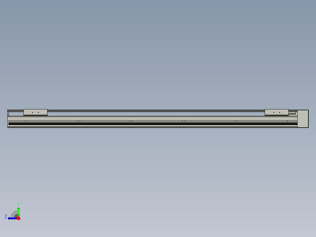 直线模组LHAT10-CA-S900-L-C3设计图纸右视图