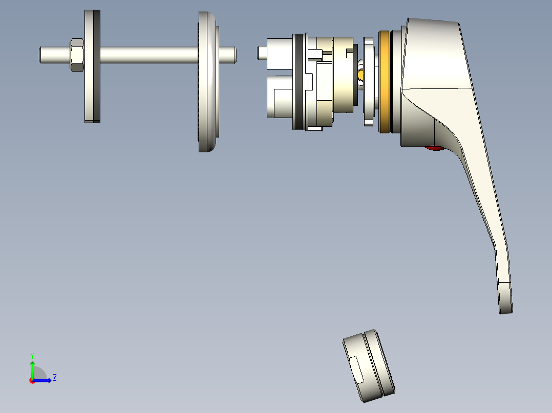 标准水龙头左视图
