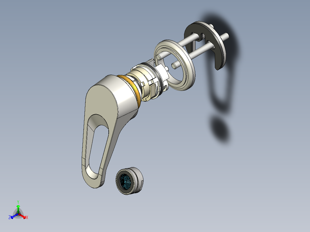 标准水龙头正等轴测图