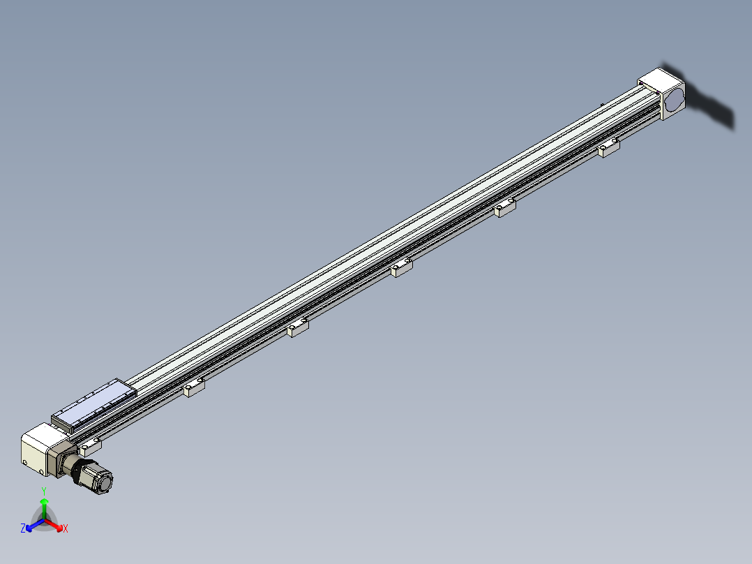 同步带滑台-欧规B8-L176-S2000-L-ZP40-D3-N5正等轴测图